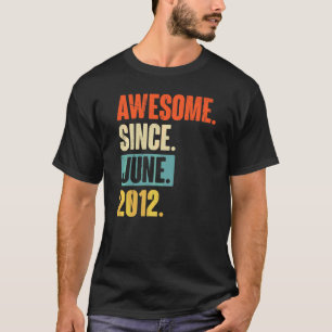 T-shirt Magnifique depuis juin 2012 10 ans 10e anniversair