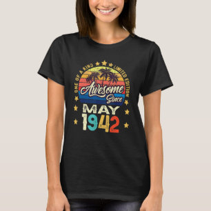 T-shirt Magnifique depuis mai 1942 80ème anniversaire Vint