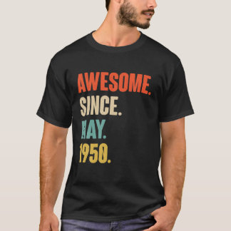T-shirt Magnifique Depuis Mai 1950 Anniversaire - Don Pour