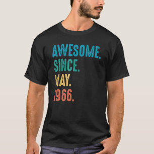 T-shirt Magnifique Depuis Mai 1966 Anniversaire