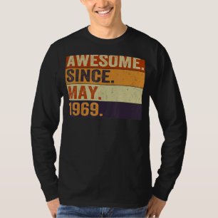 T-shirt Magnifique depuis mai 1969 53ème anniversaire Retr