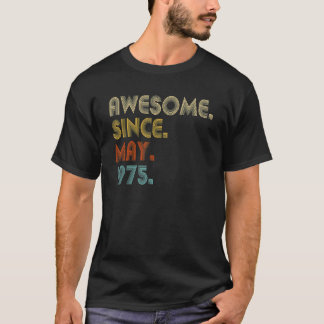 T-shirt Magnifique depuis mai 1975 47e anniversaire 47 ans