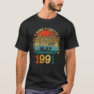 T-shirt Magnifique Depuis Mai 1991 31 Ans 31ème Anniversai