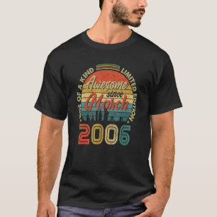 T-shirt Magnifique depuis mars 2006 Vintage 16ème annivers