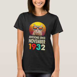 T-shirt Magnifique depuis novembre 1932 90e anniversaire C