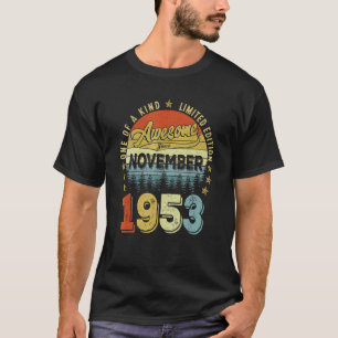 T-shirt Magnifique depuis novembre 1953 69 Ans 69e Birt