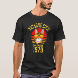 T-shirt Magnifique depuis novembre 1979 43e Anniversaire C