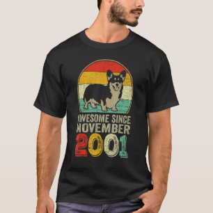 T-shirt Magnifique depuis novembre 2001 21e Anniversaire C