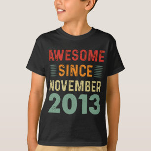 T-shirt Magnifique depuis novembre 2013 Anniversaire Vinta