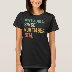 T-shirt Magnifique depuis novembre 2014 8e anniversaire 8