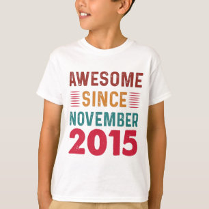 T-shirt Magnifique depuis novembre 2015 Anniversaire Vinta