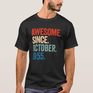 T-shirt Magnifique depuis octobre 1955 67e anniversaire 67
