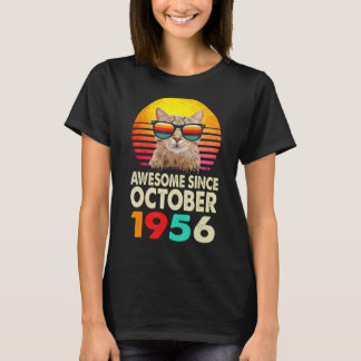 T-shirt Magnifique depuis octobre 1956 66e Anniversaire Ch