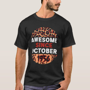 T-shirt Magnifique depuis octobre 1956 Leopard 1956 Octobr