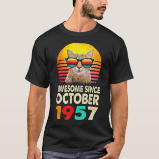 T-shirt Magnifique depuis octobre 1957 65e anniversaire Ch