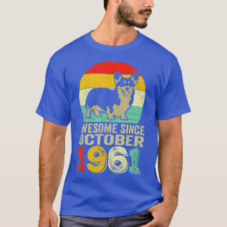 T-shirt Magnifique depuis octobre 1961 61e Anniversaire Ca