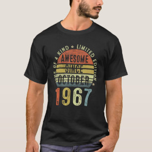 T-shirt Magnifique depuis octobre 1967 55 Ans 55e Naissanc
