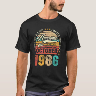 T-shirt Magnifique depuis octobre 1986 36 Ans 36e Naissanc