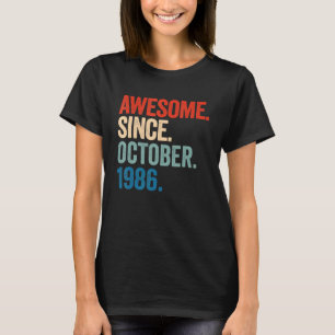 T-shirt Magnifique depuis octobre 1986 36e anniversaire 36