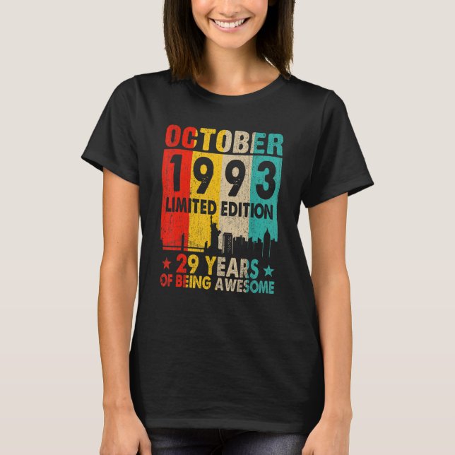 T-shirt Magnifique depuis octobre 1993 29e anniversaire Vi (Devant)