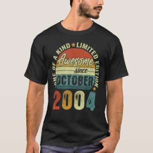 T-shirt Magnifique Depuis Octobre 2004 18 Ans 18ème Naissa