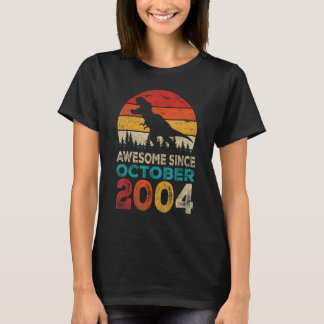 T-shirt Magnifique depuis octobre 2004 18e anniversaire Bo