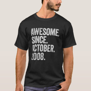 T-shirt Magnifique depuis octobre 2008 14e anniversaire 14