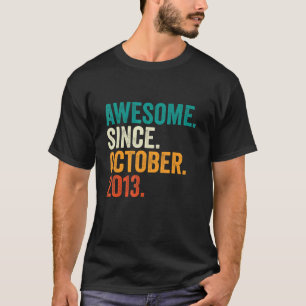 T-shirt Magnifique depuis octobre 2013 9e anniversaire 9 a