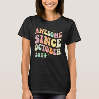 T-shirt Magnifique depuis Octobre 2014 8e Anniversaire Ret