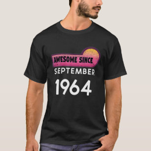 T-shirt Magnifique depuis septembre 1964 Anniversaire 1964