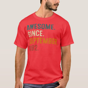 T-shirt Magnifique depuis septembre 1982 40e anniversaire 