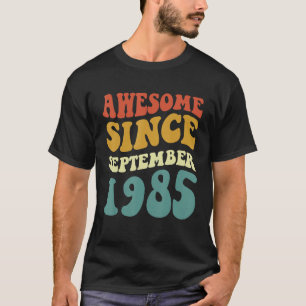 T-shirt Magnifique Depuis Septembre 1985 Retro Super 37 An