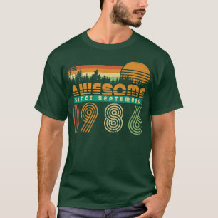 T-shirt Magnifique depuis septembre 1986 Anniversaire du m