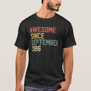 T-shirt Magnifique Depuis Septembre 1986 Hommes 35E Annive