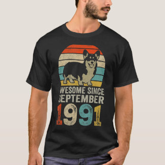 T-shirt Magnifique depuis septembre 1991 31ème anniversair
