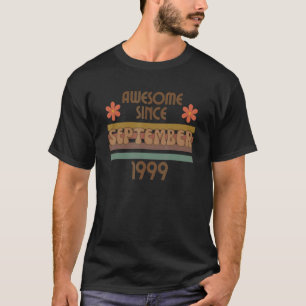 T-shirt Magnifique Depuis Septembre 1999 Année Anniversair