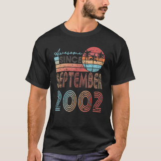 T-shirt Magnifique depuis septembre 2002 20e anniversaire