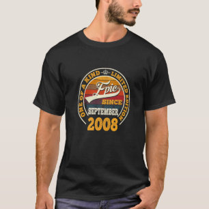 T-shirt Magnifique depuis septembre 2008 14e anniversaire