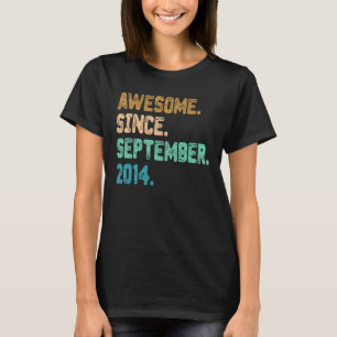 T-shirt Magnifique depuis septembre 2014 8ème anniversaire