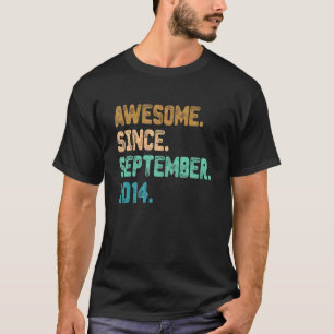 T-shirt Magnifique depuis septembre 2014 8ème anniversaire