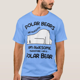 T-shirt Magnifique dessin Je suis une chemise d'ours polai