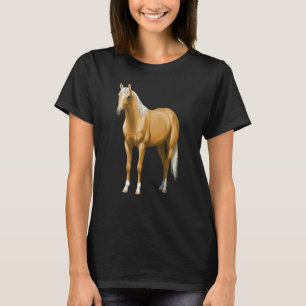 T-shirt Magnifique étalon de cheval de quarter palomino