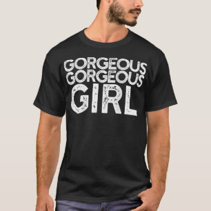 T-shirt Magnifique fille BFF Drôle Mème sur le dos