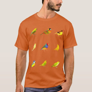 T-shirt Magnifique groupe d'oiseaux fille