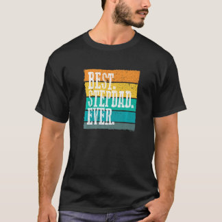 T-shirt Magnifique MEILLEUR STEPDAD JAMAIS Retro Graphisme