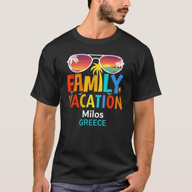 T-shirt Magnifique Milos Island Correspondances Vac famill (Devant)