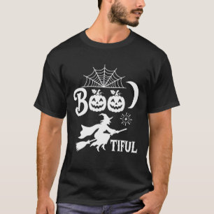T-shirt Magnifique modèle de sorcière d'Halloween sous la