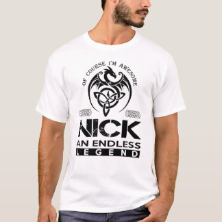 T-shirt Magnifique NICK Une Légende Sans Fin