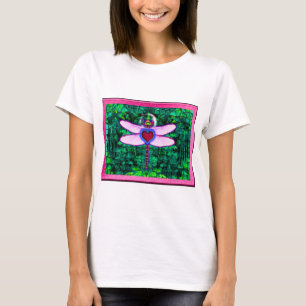 T-shirt Magnifique œuvre d'art encadrée “Dragonfly encadré
