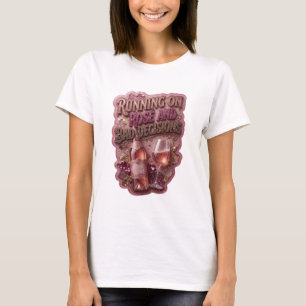 T-shirt Magnifique Or COURIR SUR ROSE ET MAUVAISES DÉCISIO